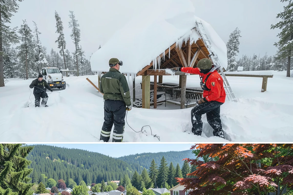 Deicer Restocking in Index, Snohomish County, WA - Deicer restocking runs from the first fall freezes through the last spring cold spell as supplies deplete.