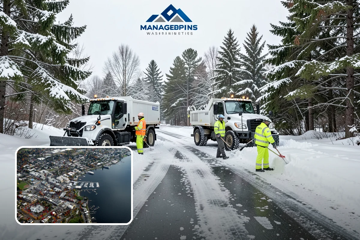 Deicer Restocking in Kirkland, King County, WA - Prevents mid-storm shortages at entrances and lots