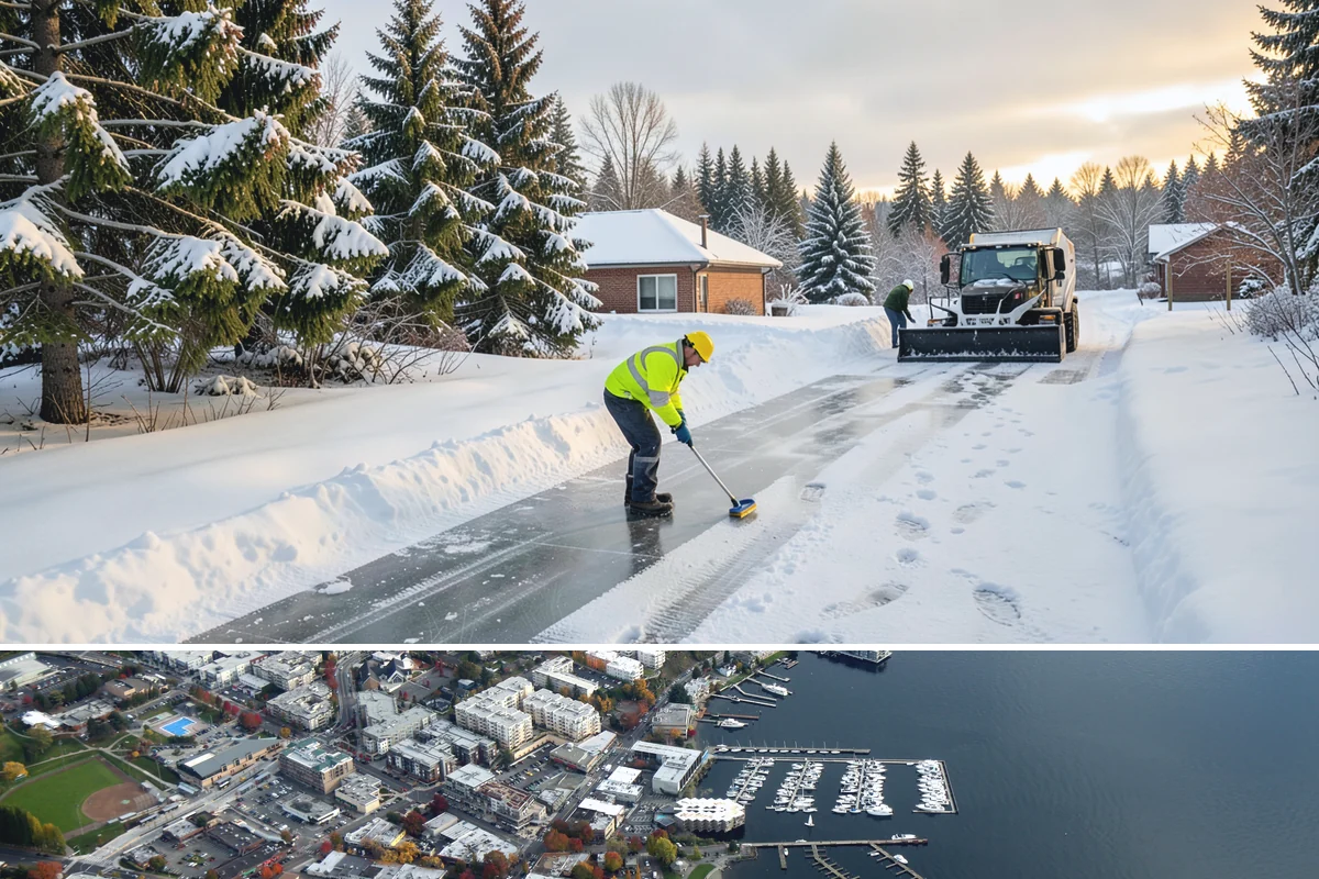 Deicer Restocking in Kirkland, King County, WA - Deicer restocking runs from the first fall freezes through the last spring cold spell as supplies deplete.