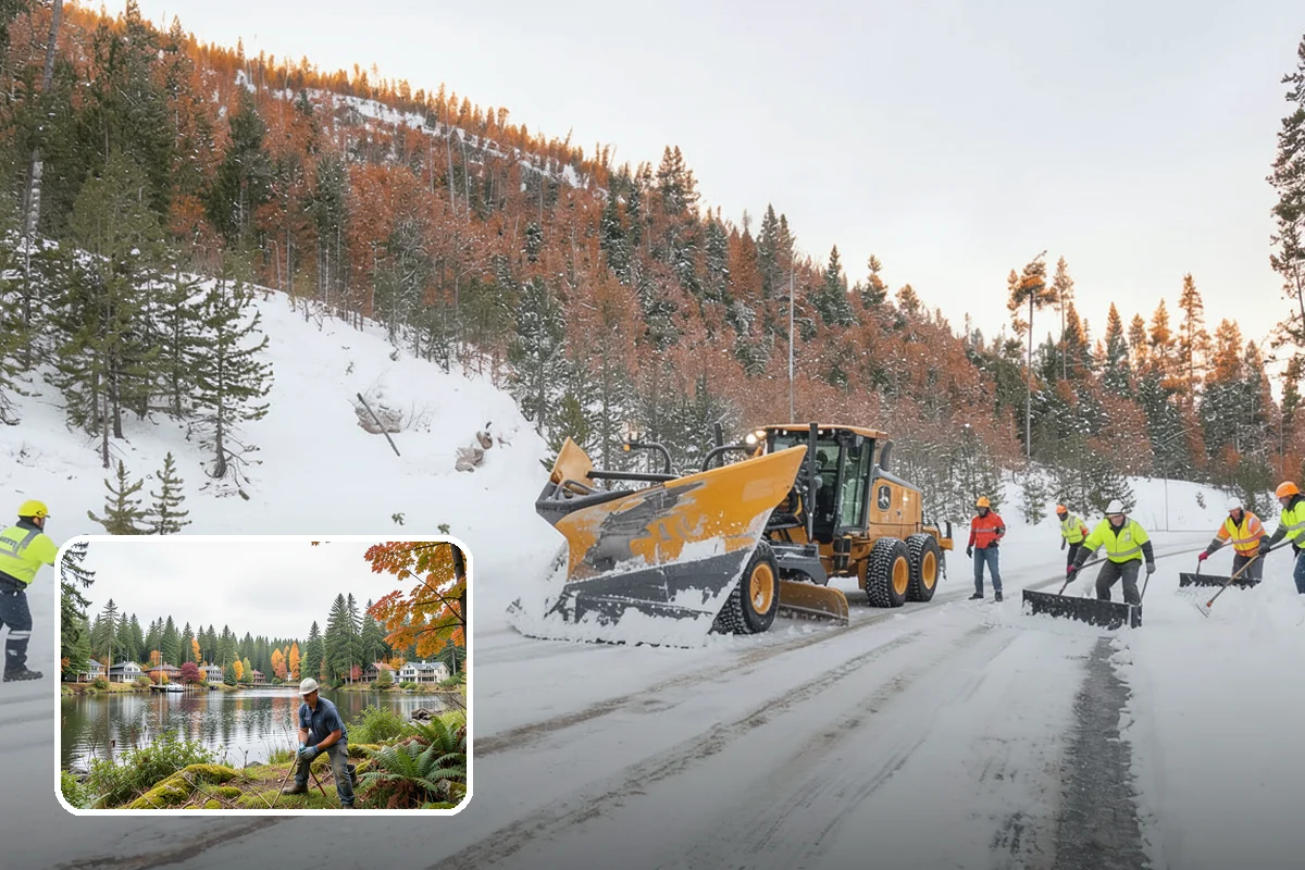 Deicer Restocking in La Conner, Skagit County, WA - Prevents mid-storm shortages at entrances and lots