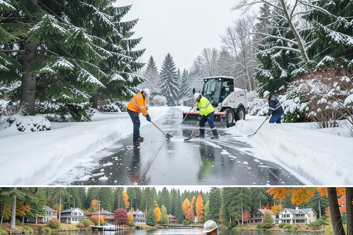 Deicer Restocking in La Conner, Skagit County, WA - Deicer restocking runs from the first fall freezes through the last spring cold spell as supplies deplete.