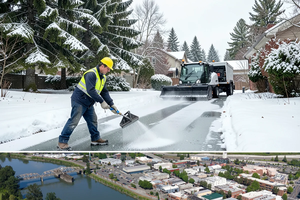 Deicer Restocking in Mount Vernon, Skagit County, WA - Deicer restocking runs from the first fall freezes through the last spring cold spell as supplies deplete.