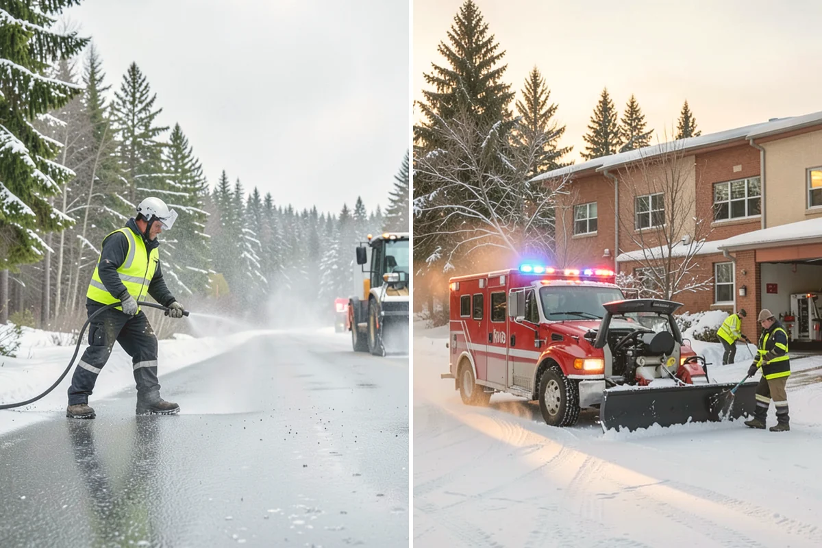 Deicer Restocking in Orting, Pierce County, WA - Inventory current deicer levels across the property