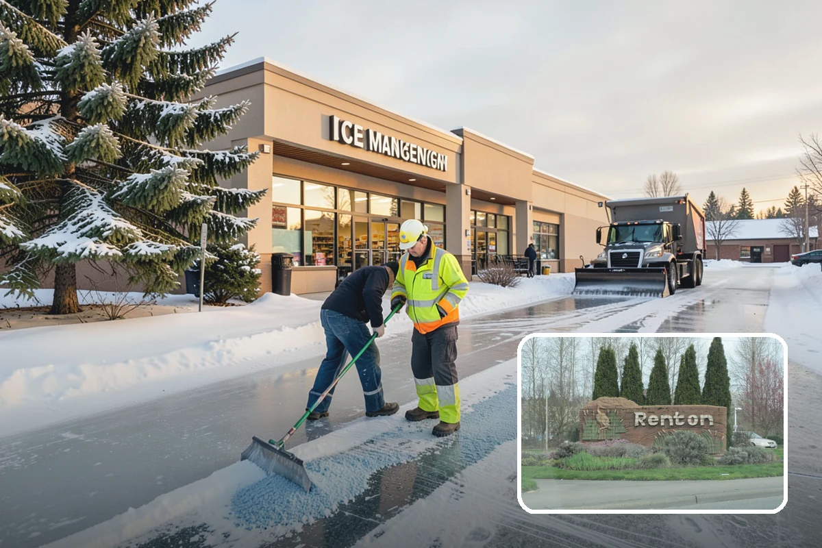Deicer Restocking in Renton, King County, WA - Prevents mid-storm shortages at entrances and lots