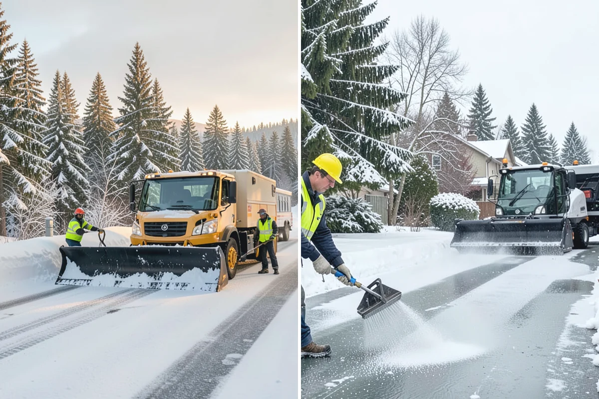 Deicer Restocking in Wilkeson, Pierce County, WA - Inventory current deicer levels across the property