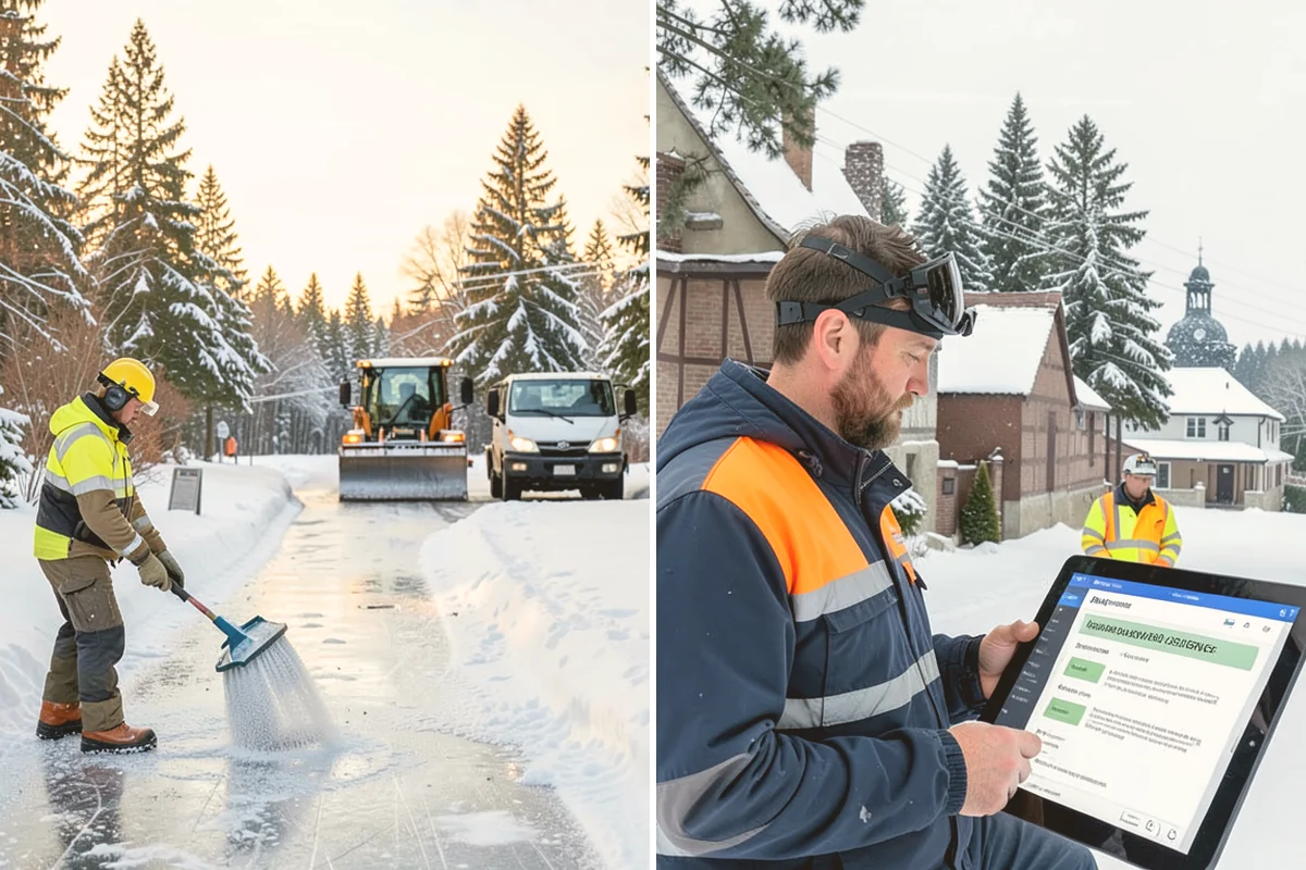 Distribution Center Snow Removal in Algona, King County, WA - Assess yard circulation, dock ramps, and truck grades
