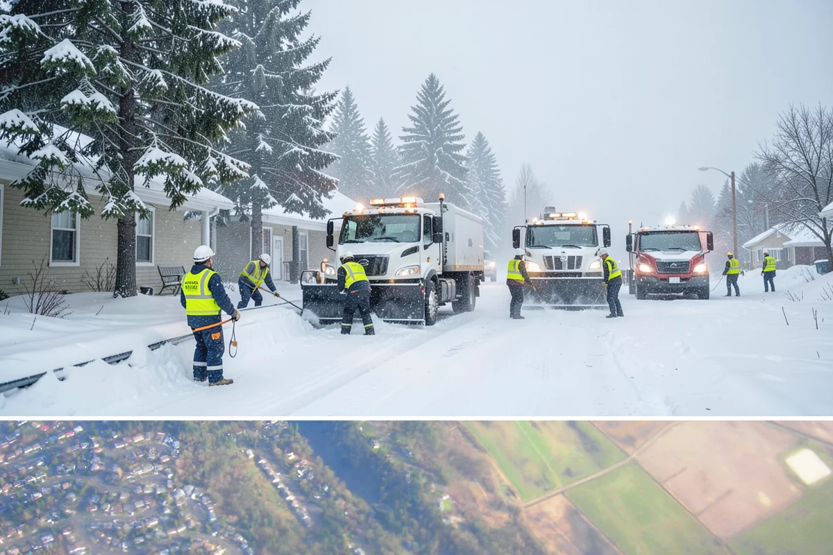 Distribution Center Snow Removal in Algona, King County, WA - Peak demand runs December through February when lowland cold snaps ice over yards that stayed wet during the day.