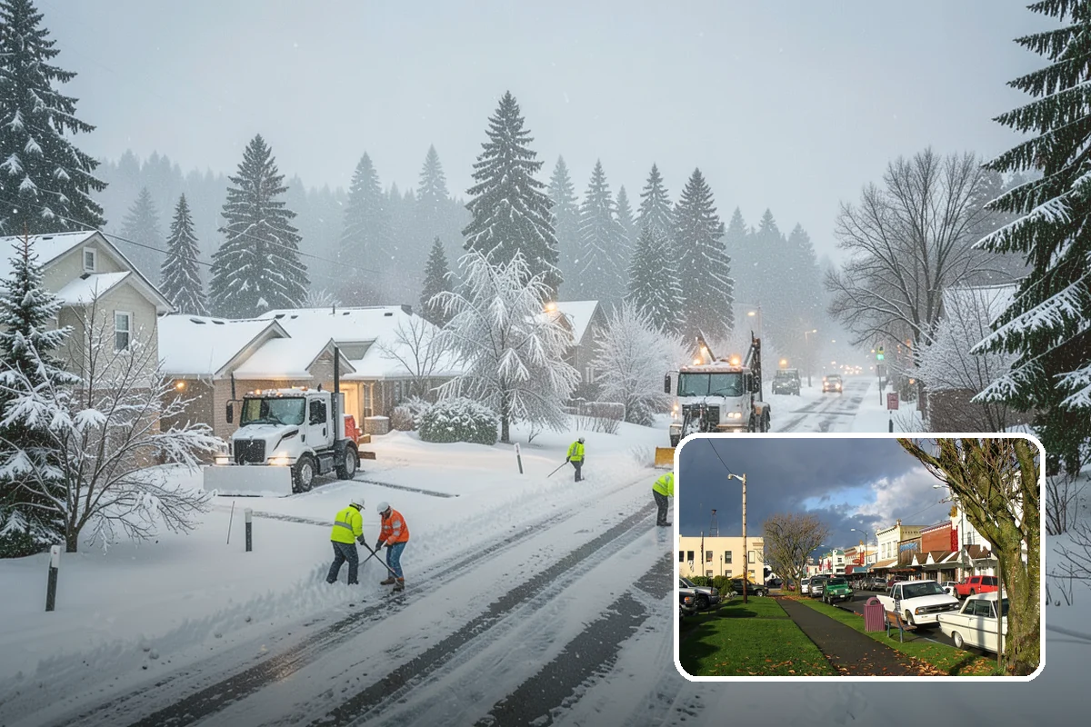 Distribution Center Snow Removal in Arlington, Snohomish County, WA - Trailer courts and dock approaches kept clear for 53-foot access