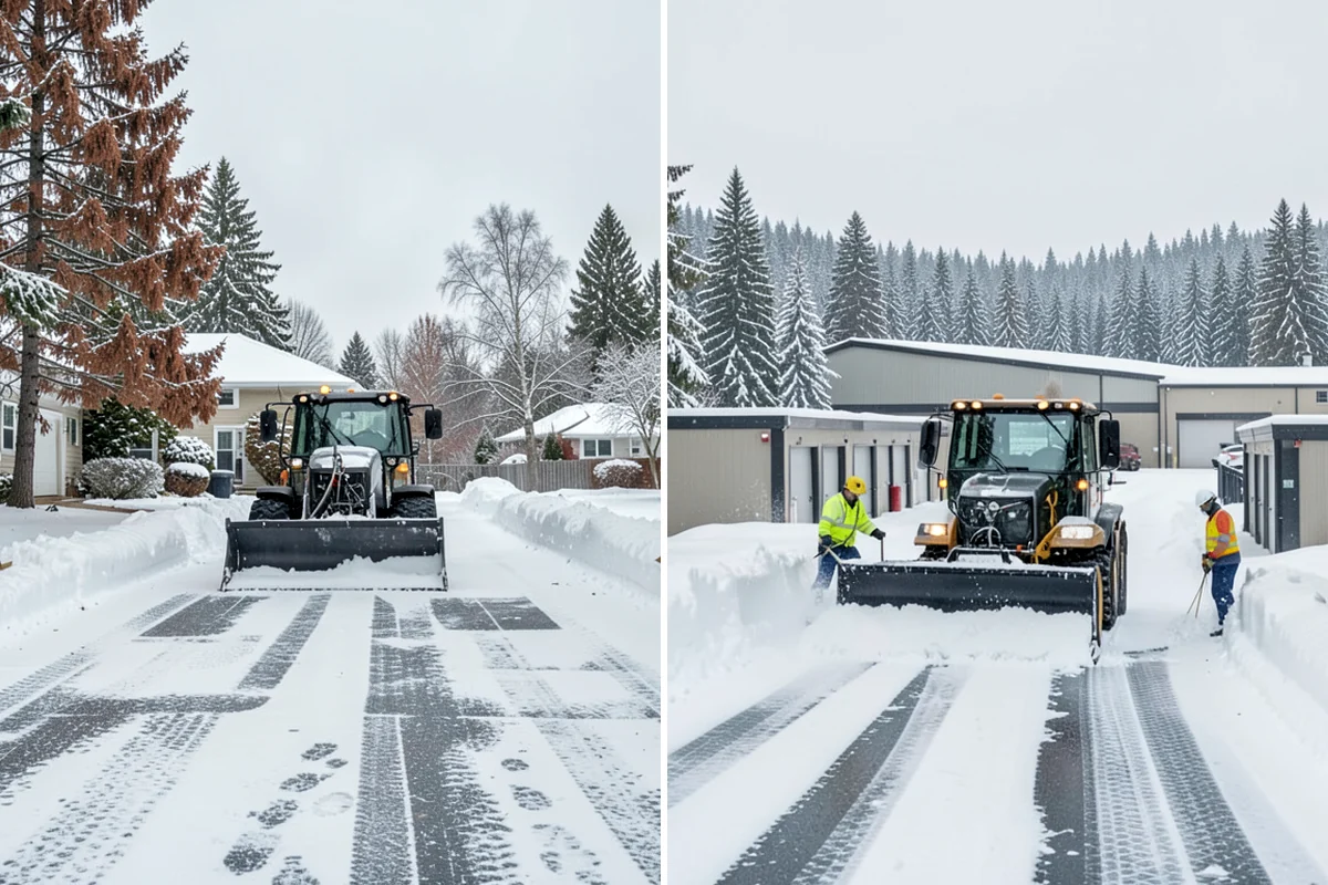 Distribution Center Snow Removal in Arlington, Snohomish County, WA - Assess yard circulation, dock ramps, and truck grades