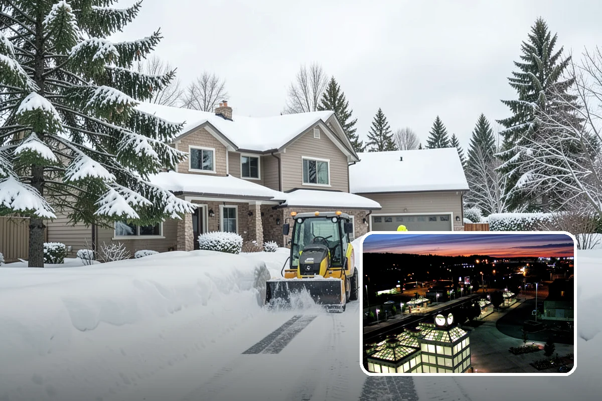 Distribution Center Snow Removal in Auburn, King County, WA - Trailer courts and dock approaches kept clear for 53-foot access