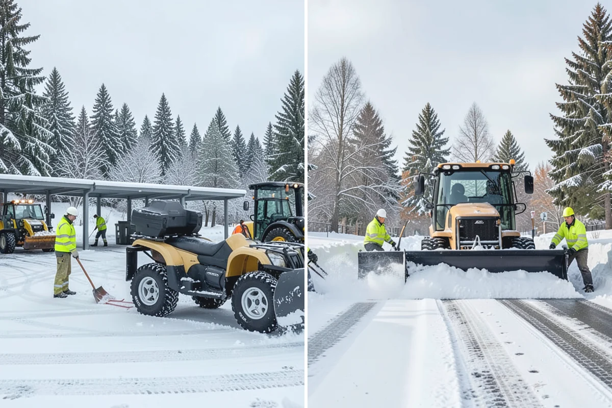 Distribution Center Snow Removal in Auburn, King County, WA - Assess yard circulation, dock ramps, and truck grades