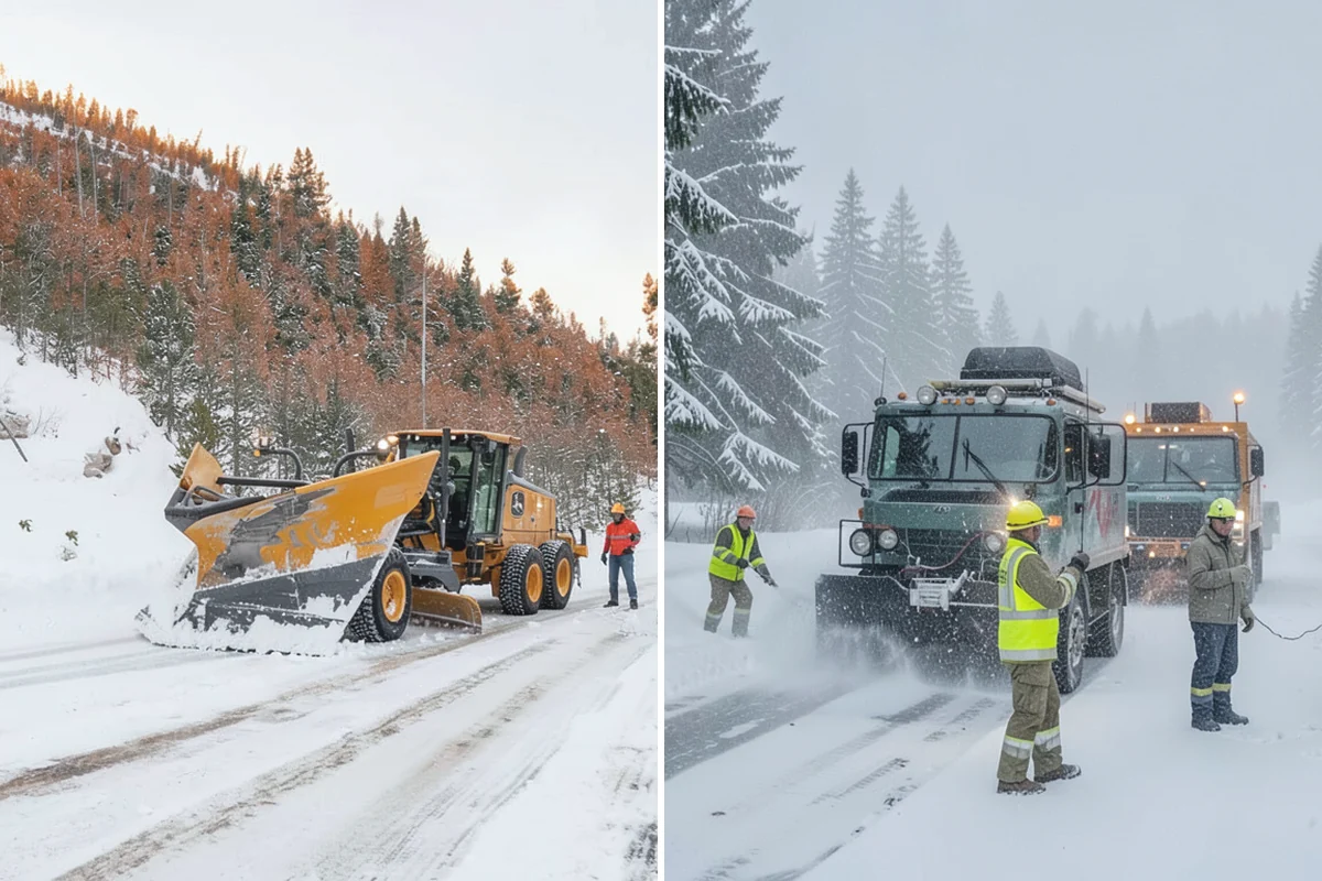 Distribution Center Snow Removal in Beaux Arts Village, King County, WA - Assess yard circulation, dock ramps, and truck grades