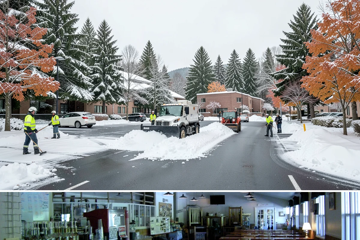 Distribution Center Snow Removal in Black Diamond, King County, WA - Peak demand runs December through February when lowland cold snaps ice over yards that stayed wet during the day.