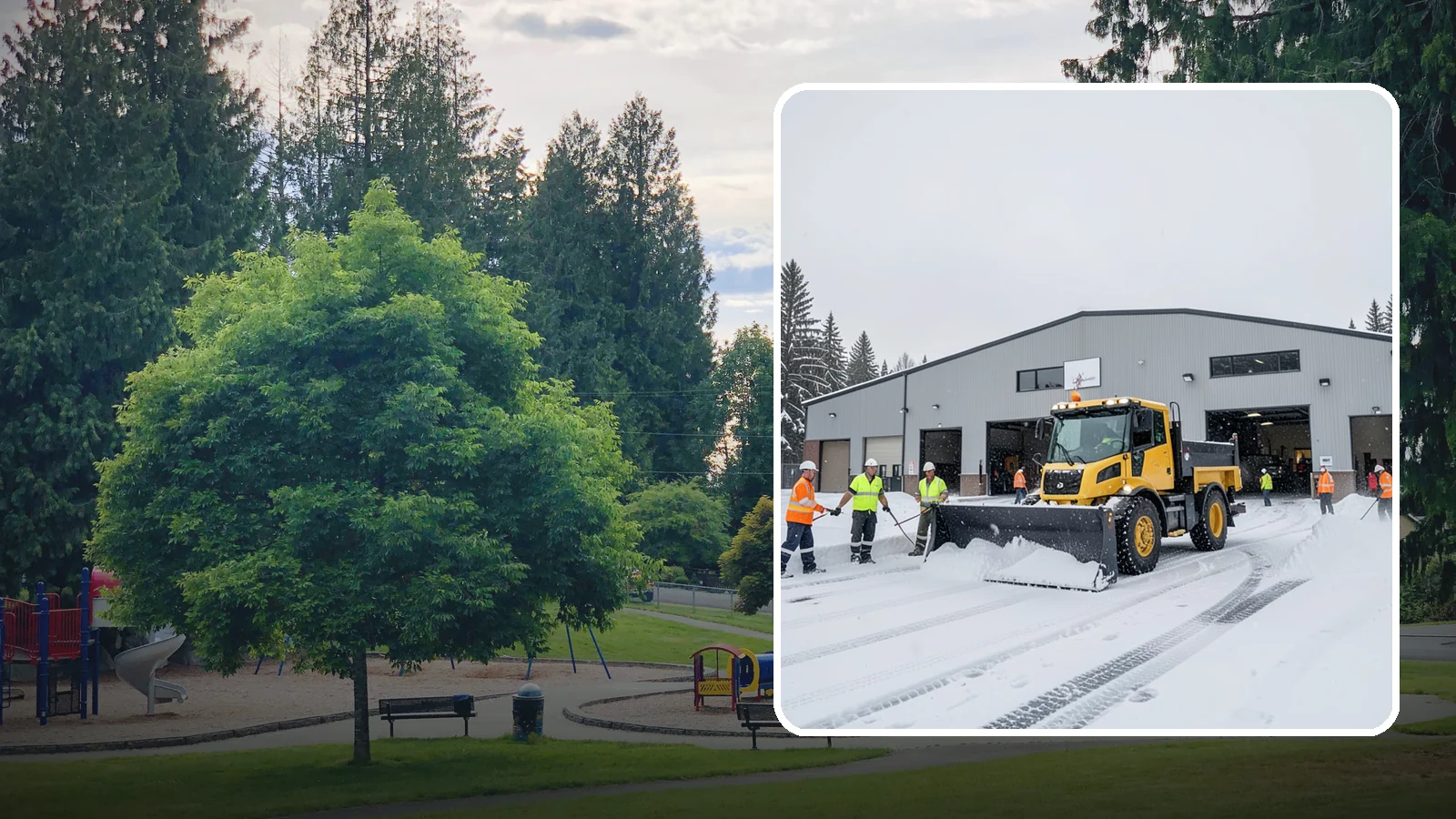 Distribution Center Snow Removal in Bonney Lake, Pierce County, WA - A distribution center that cannot move trucks during a snow event loses money by the hour, so we keep your yards, docks, and...