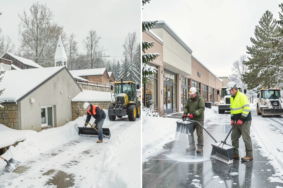 Distribution Center Snow Removal in Bothell, King County, WA - Assess yard circulation, dock ramps, and truck grades