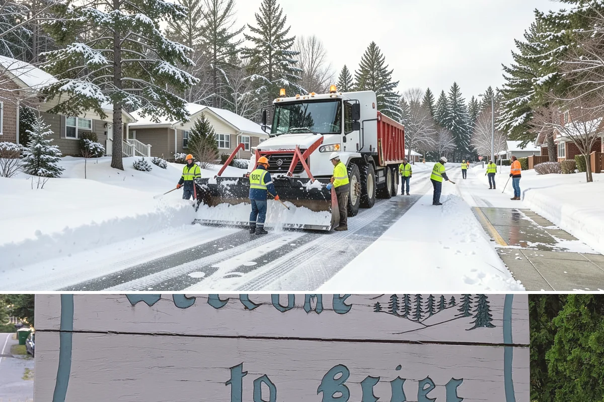 Distribution Center Snow Removal in Brier, Snohomish County, WA - Peak demand runs December through February when lowland cold snaps ice over yards that stayed wet during the day.