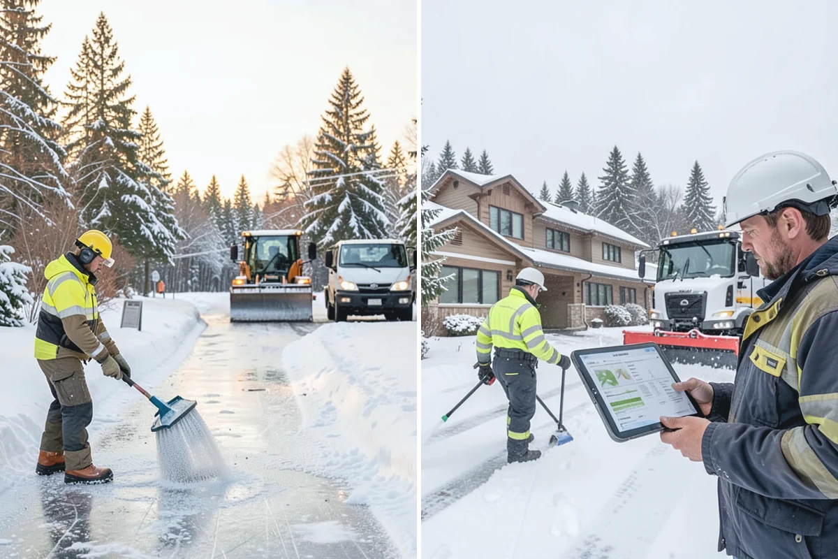 Distribution Center Snow Removal in Buckley, Pierce County, WA - Assess yard circulation, dock ramps, and truck grades