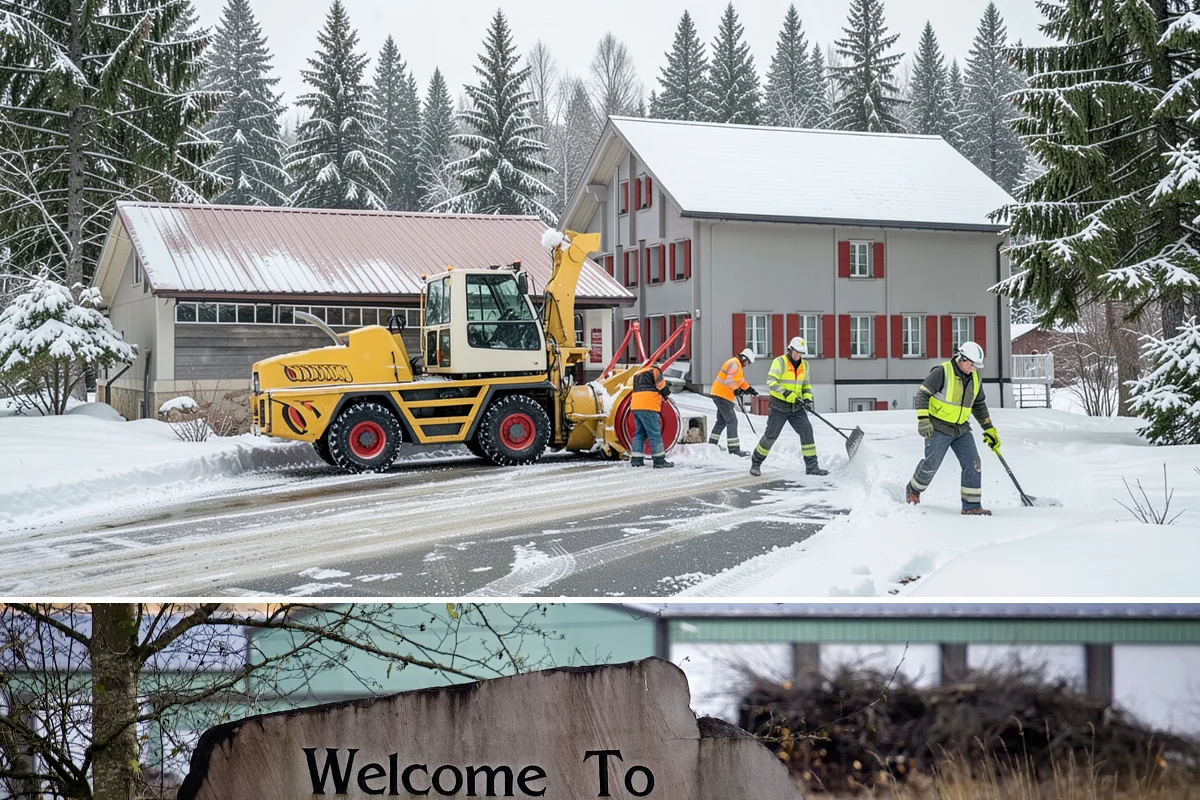 Distribution Center Snow Removal in Buckley, Pierce County, WA - Peak demand runs December through February when lowland cold snaps ice over yards that stayed wet during the day.