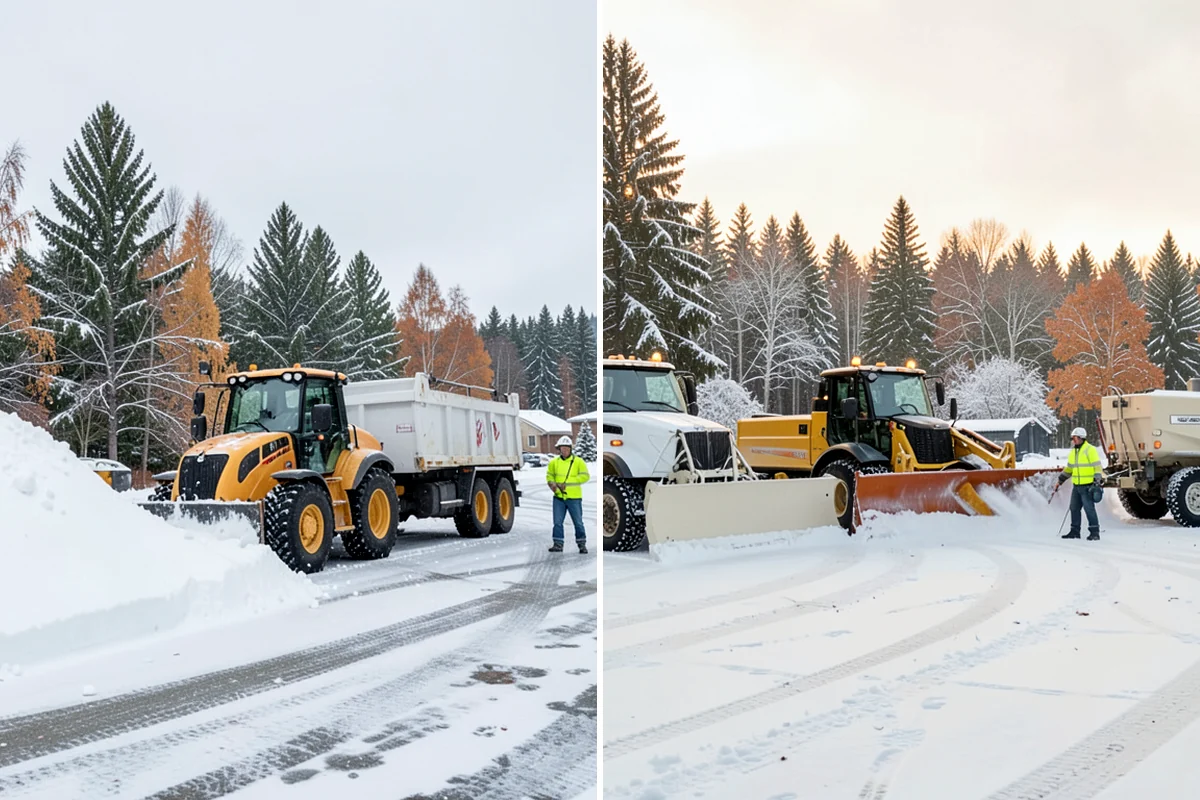 Distribution Center Snow Removal in Clyde Hill, King County, WA - Assess yard circulation, dock ramps, and truck grades