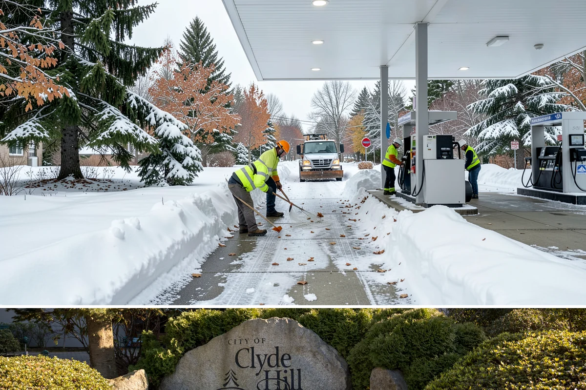 Distribution Center Snow Removal in Clyde Hill, King County, WA - Peak demand runs December through February when lowland cold snaps ice over yards that stayed wet during the day.