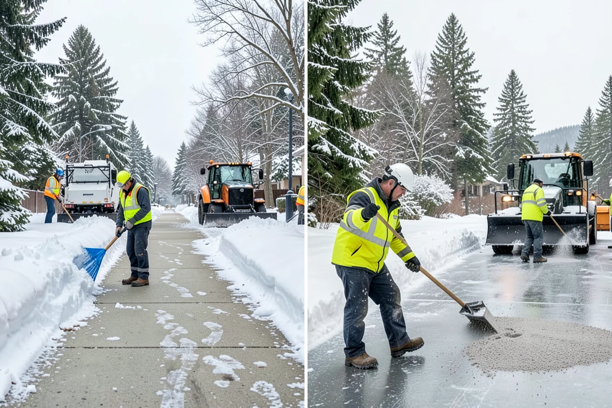 Distribution Center Snow Removal in Concrete, Skagit County, WA - Assess yard circulation, dock ramps, and truck grades