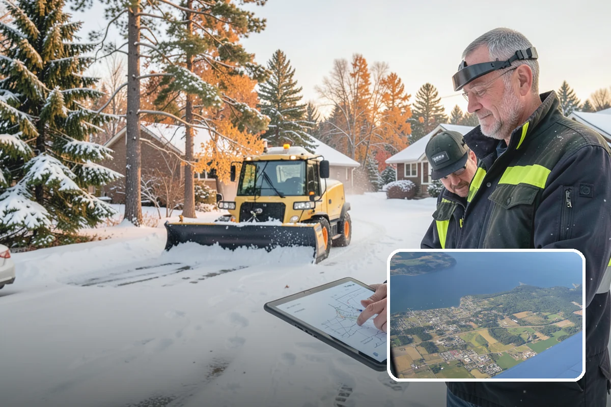 Distribution Center Snow Removal in Coupeville, Island County, WA - Trailer courts and dock approaches kept clear for 53-foot access
