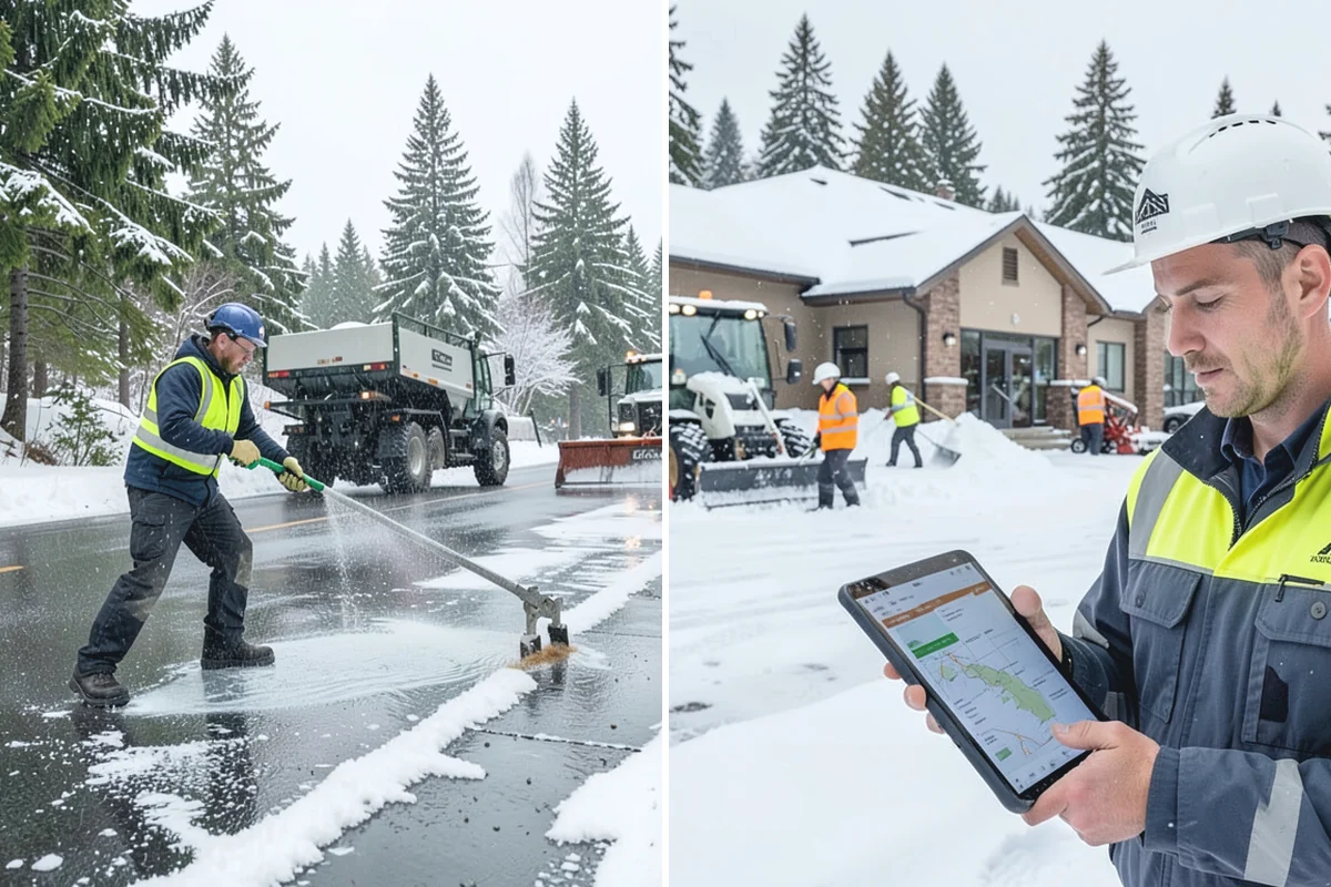 Distribution Center Snow Removal in Coupeville, Island County, WA - Assess yard circulation, dock ramps, and truck grades