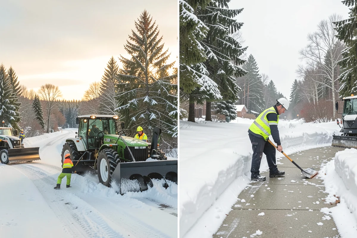 Distribution Center Snow Removal in Covington, King County, WA - Assess yard circulation, dock ramps, and truck grades