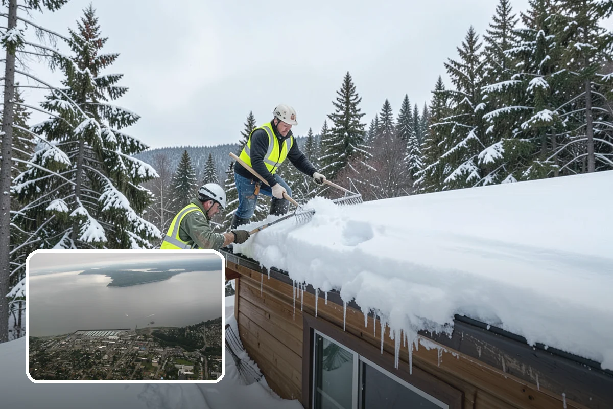 Distribution Center Snow Removal in Des Moines, King County, WA - Trailer courts and dock approaches kept clear for 53-foot access