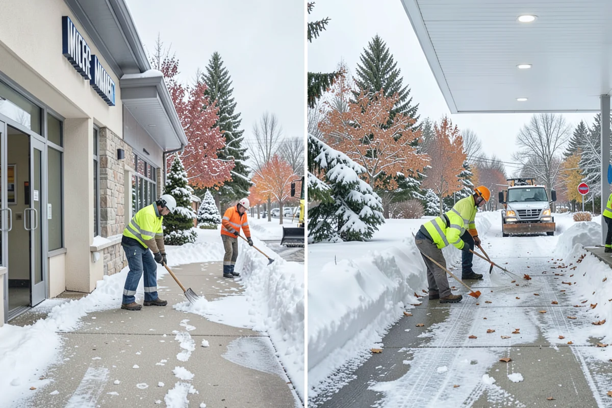 Distribution Center Snow Removal in Des Moines, King County, WA - Assess yard circulation, dock ramps, and truck grades