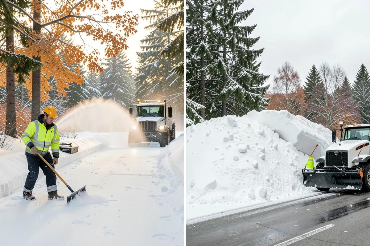 Distribution Center Snow Removal in DuPont, Pierce County, WA - Assess yard circulation, dock ramps, and truck grades