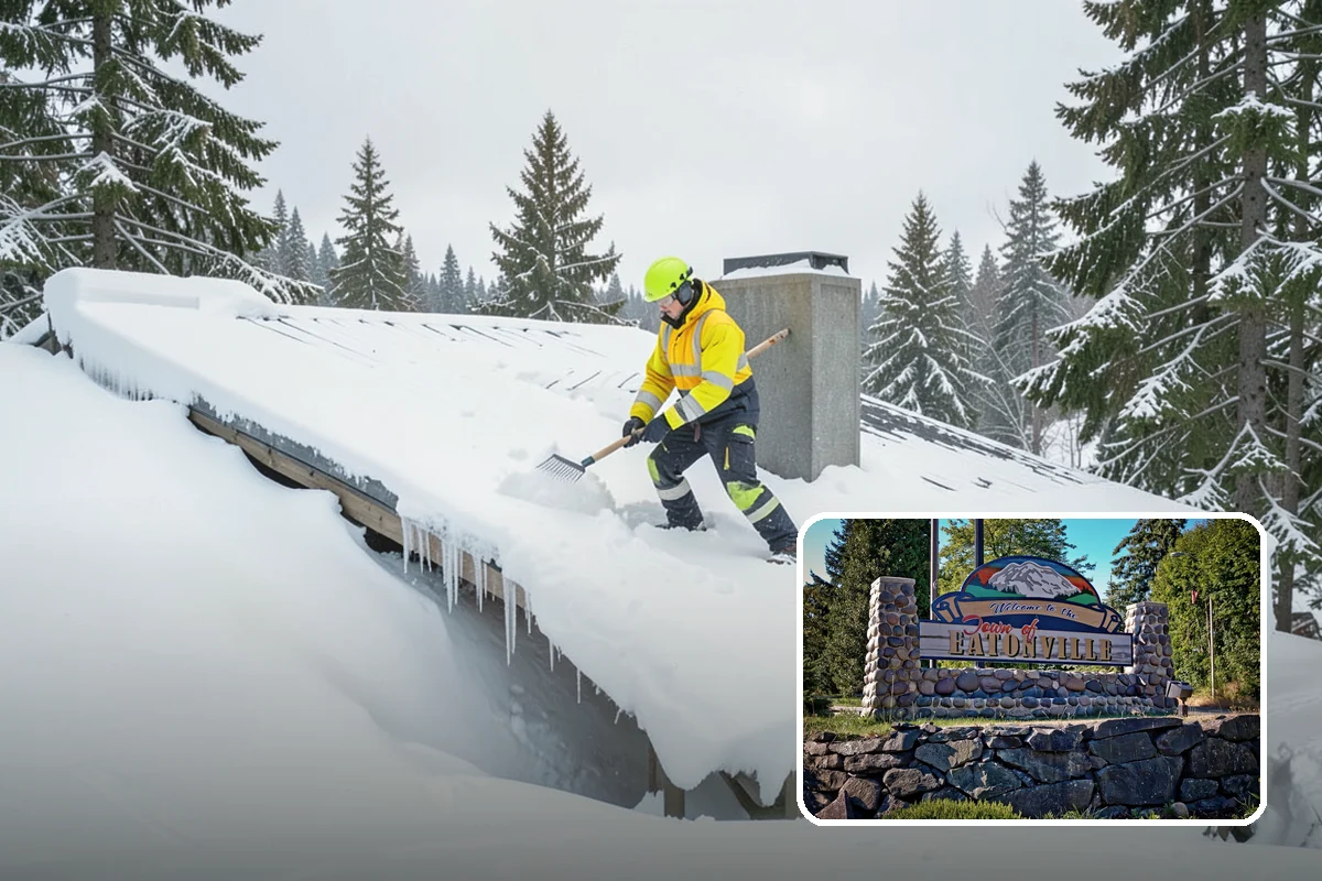 Distribution Center Snow Removal in Eatonville, Pierce County, WA - Trailer courts and dock approaches kept clear for 53-foot access