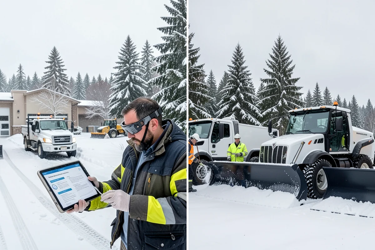 Distribution Center Snow Removal in Everett, Snohomish County, WA - Assess yard circulation, dock ramps, and truck grades