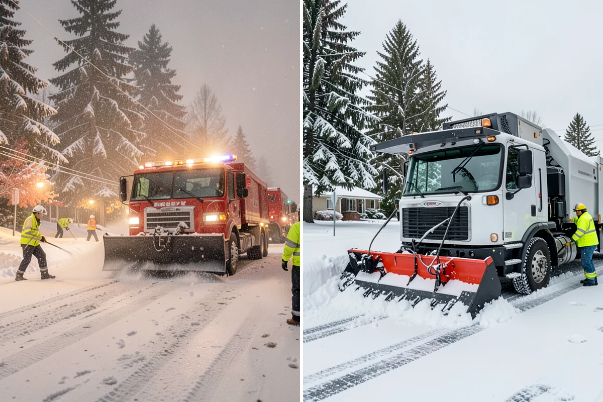 Distribution Center Snow Removal in Federal Way, King County, WA - Assess yard circulation, dock ramps, and truck grades