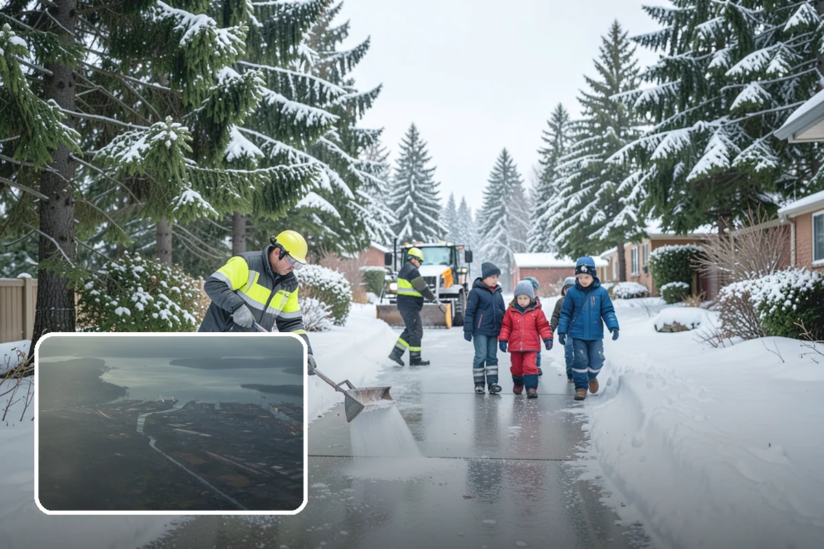 Distribution Center Snow Removal in Fife, Pierce County, WA - Trailer courts and dock approaches kept clear for 53-foot access