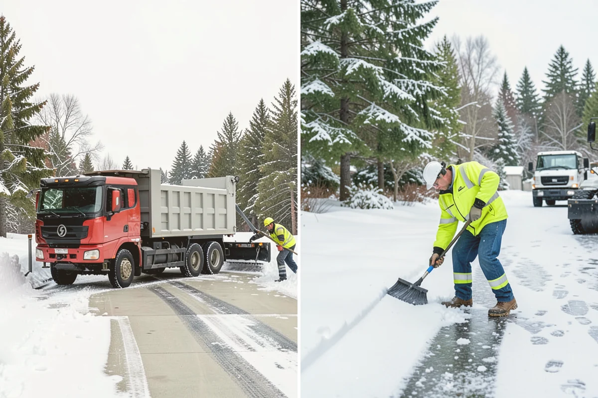 Distribution Center Snow Removal in Fife, Pierce County, WA - Assess yard circulation, dock ramps, and truck grades
