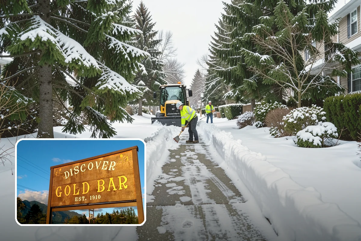Distribution Center Snow Removal in Gold Bar, Snohomish County, WA - Trailer courts and dock approaches kept clear for 53-foot access