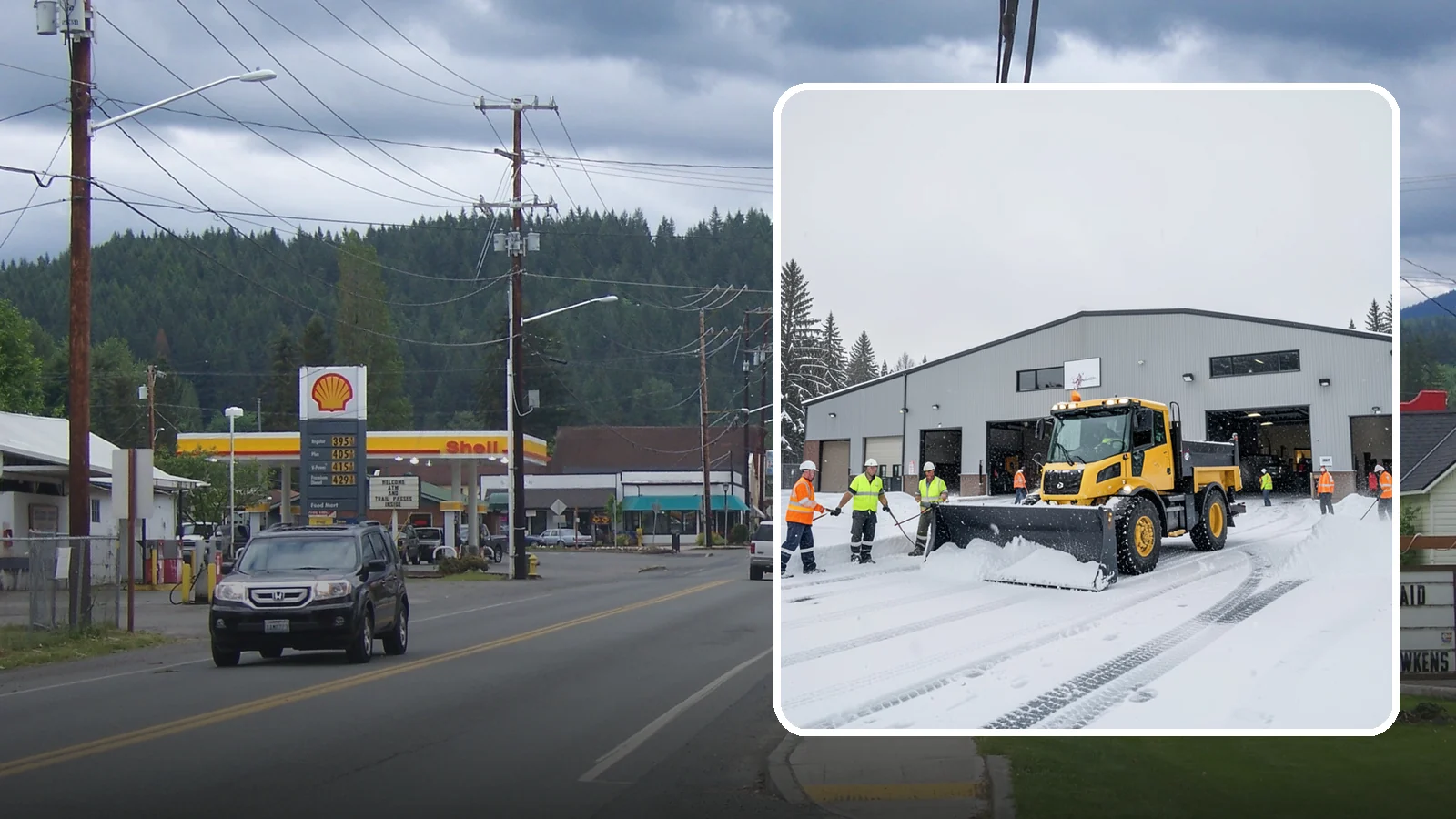 Distribution Center Snow Removal in Granite Falls, Snohomish County, WA - A distribution center that cannot move trucks during a snow event loses money by the hour, so we keep your yards, docks, and...