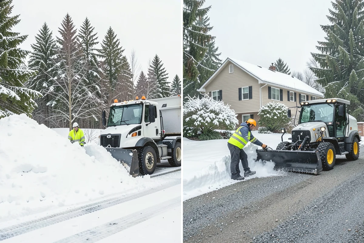 Distribution Center Snow Removal in Issaquah, King County, WA - Assess yard circulation, dock ramps, and truck grades