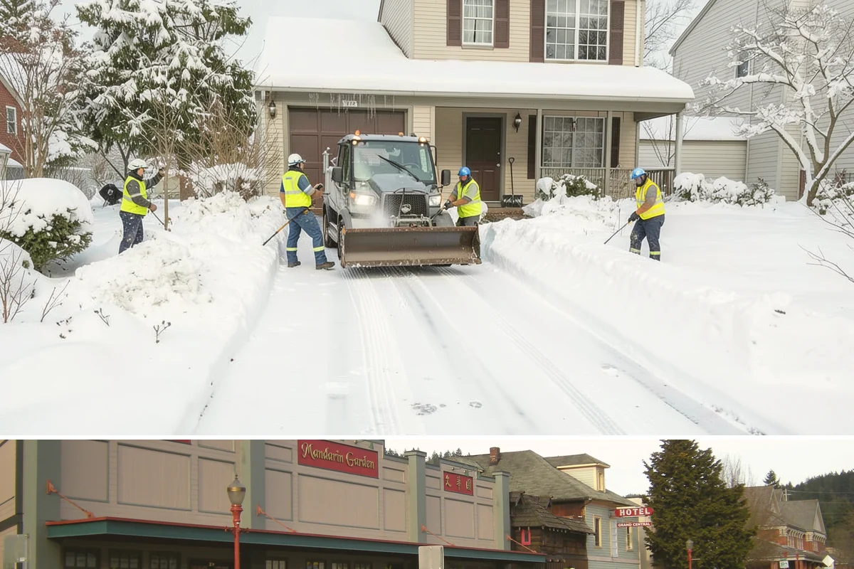 Distribution Center Snow Removal in Issaquah, King County, WA - Peak demand runs December through February when lowland cold snaps ice over yards that stayed wet during the day.