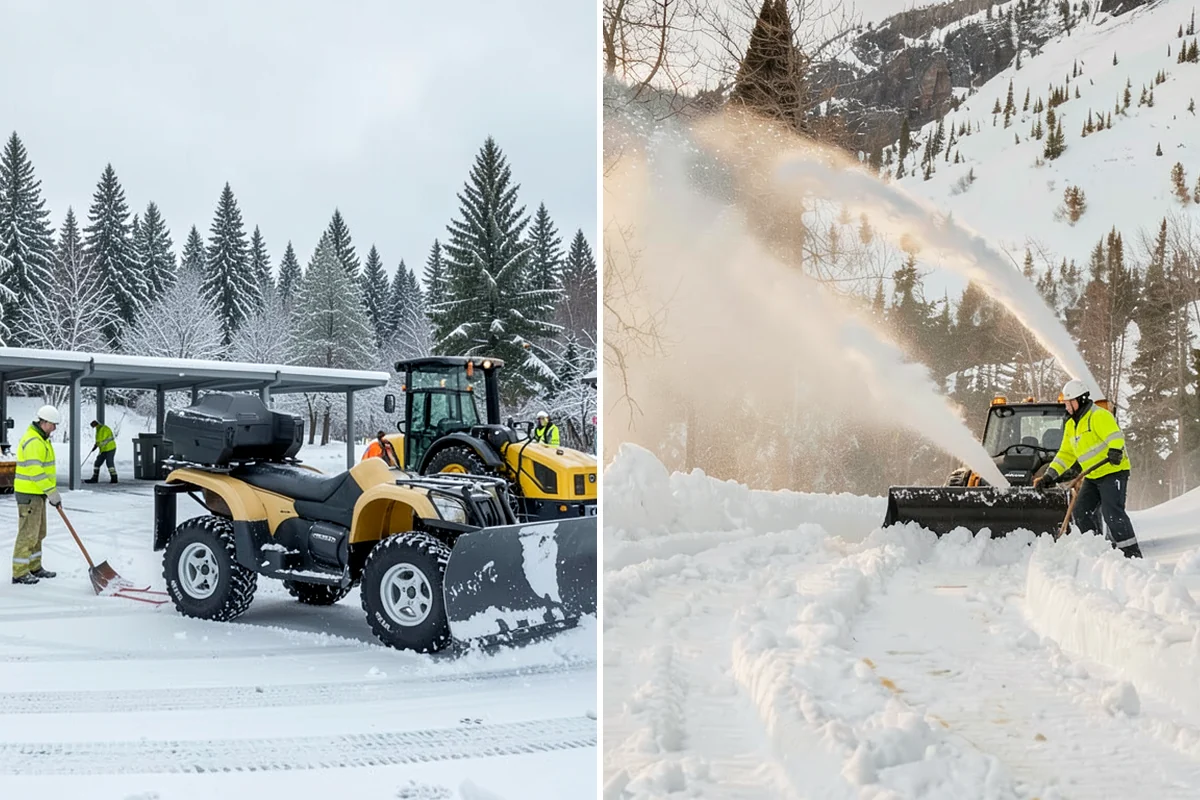 Distribution Center Snow Removal in Kenmore, King County, WA - Assess yard circulation, dock ramps, and truck grades