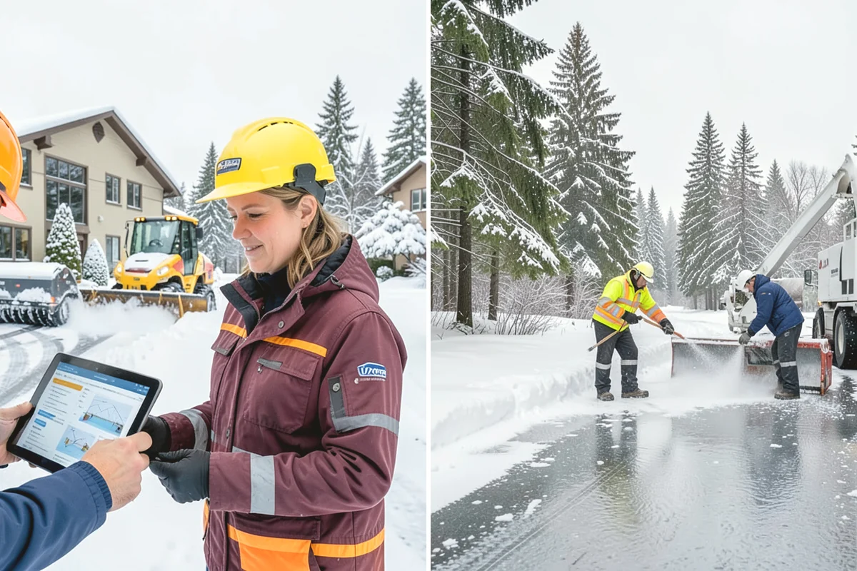 Distribution Center Snow Removal in La Conner, Skagit County, WA - Assess yard circulation, dock ramps, and truck grades