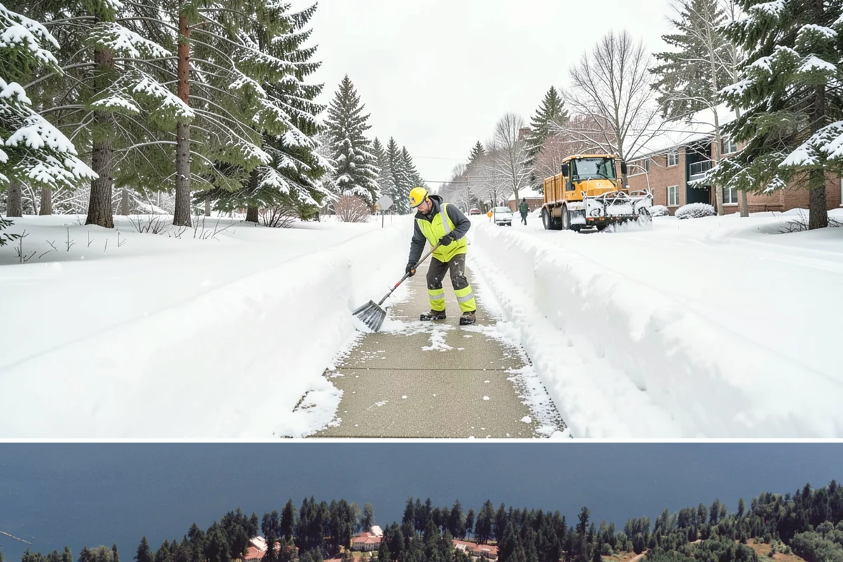 Distribution Center Snow Removal in Lakewood, Pierce County, WA - Peak demand runs December through February when lowland cold snaps ice over yards that stayed wet during the day.