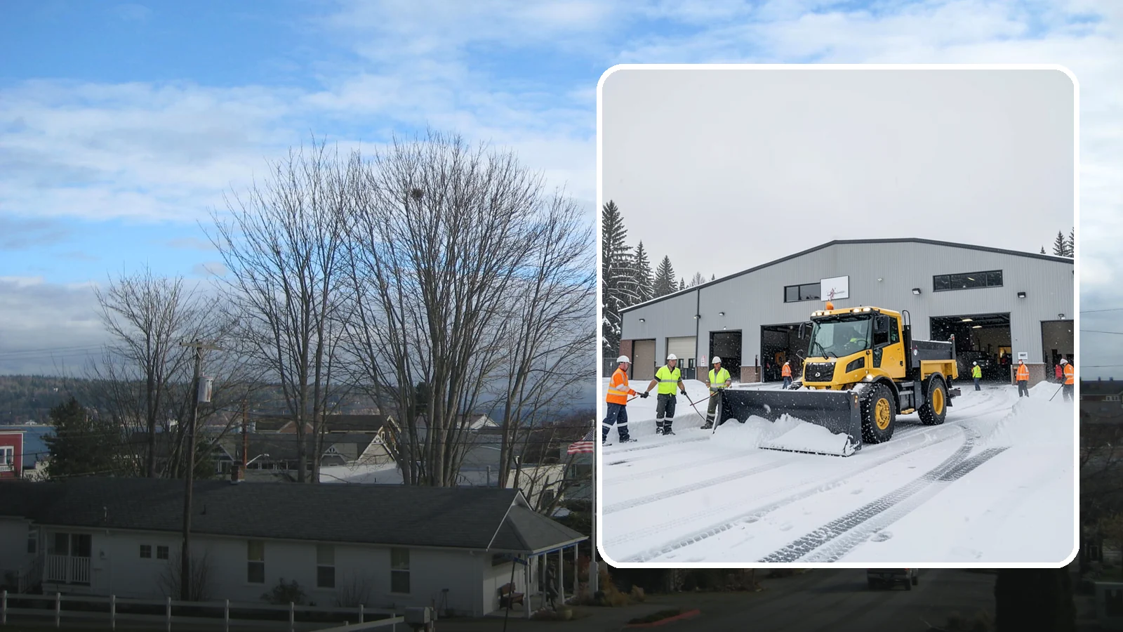 Distribution Center Snow Removal in Langley, Island County, WA - A distribution center that cannot move trucks during a snow event loses money by the hour, so we keep your yards, docks, and...