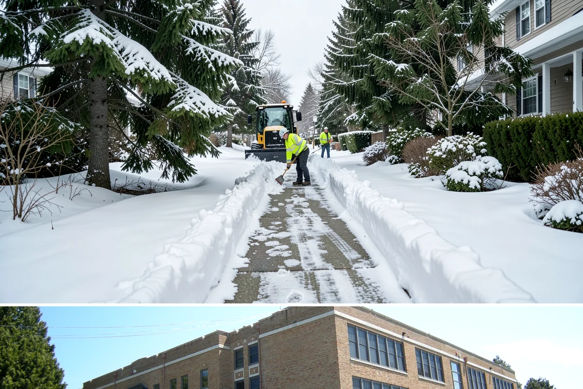Distribution Center Snow Removal in Maple Valley, King County, WA - Peak demand runs December through February when lowland cold snaps ice over yards that stayed wet during the day.