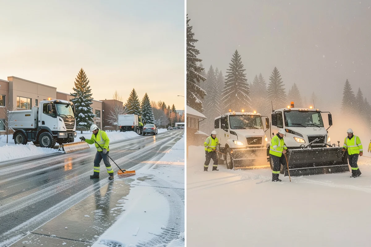 Distribution Center Snow Removal in Mount Vernon, Skagit County, WA - Assess yard circulation, dock ramps, and truck grades
