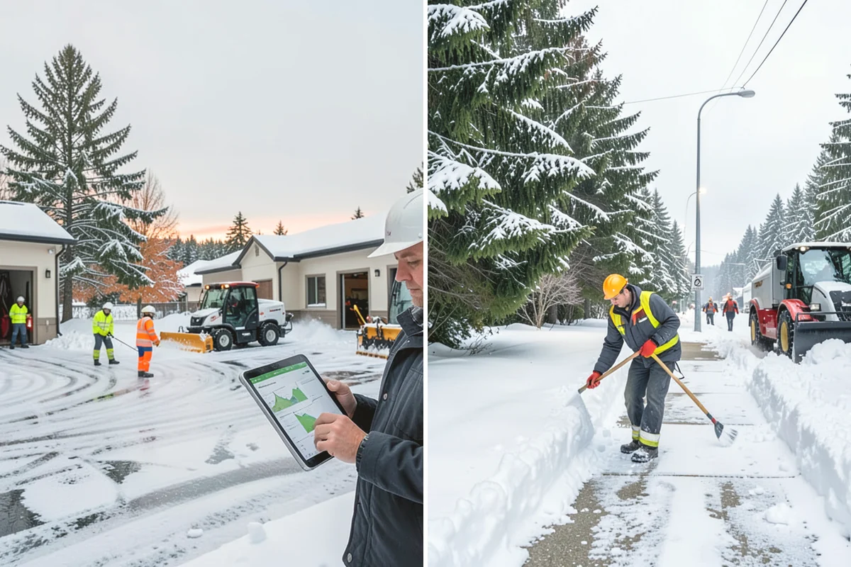 Distribution Center Snow Removal in North Bend, King County, WA - Assess yard circulation, dock ramps, and truck grades