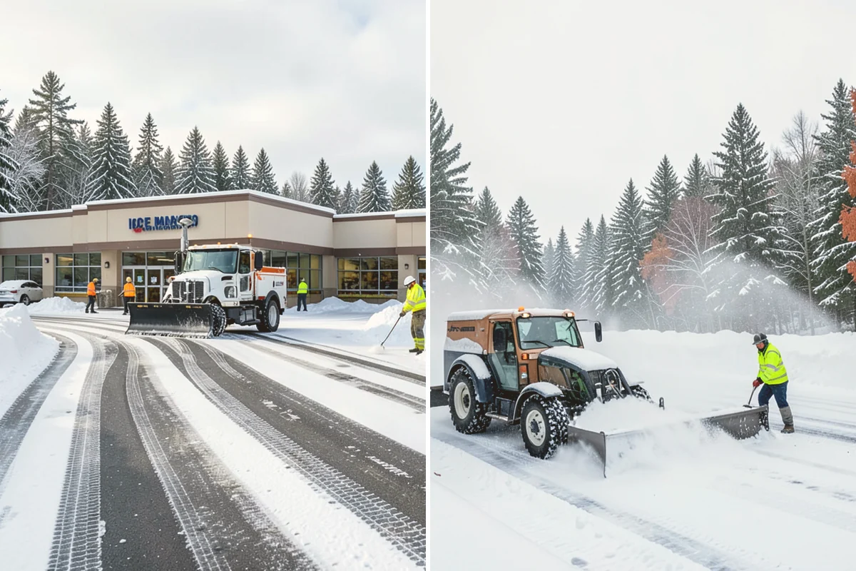 Distribution Center Snow Removal in Orting, Pierce County, WA - Assess yard circulation, dock ramps, and truck grades