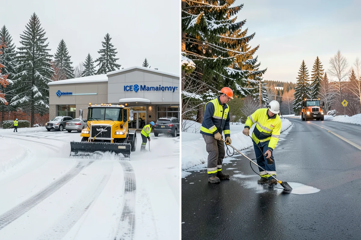Distribution Center Snow Removal in Pacific, King County, WA - Assess yard circulation, dock ramps, and truck grades