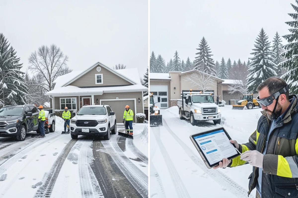 Distribution Center Snow Removal in Renton, King County, WA - Assess yard circulation, dock ramps, and truck grades